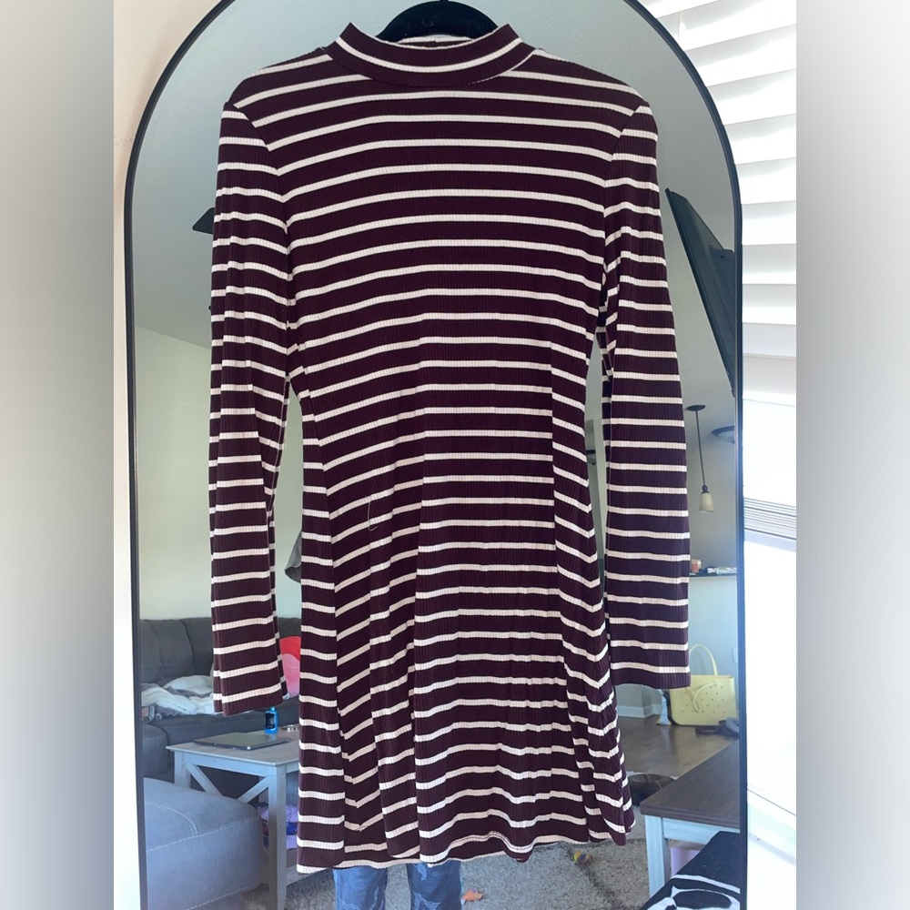 Forever 21 Striped Long Sleeve Dress